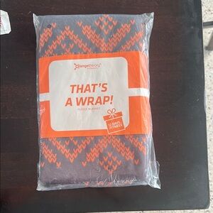 Orangetheory Festive Orange and Gray Blanket 12 Days of Fitness